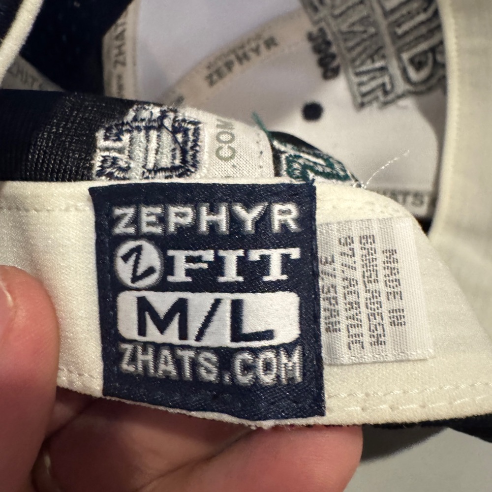 Zephyr black and white final four Detroit hat m/l fitted